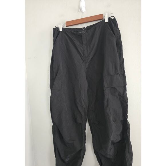 White Fox Black Athletic Cargo Pants S - Picture 2 of 4